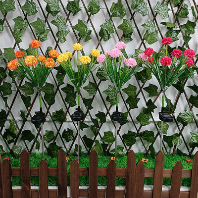 Solar wasserdichte sieben künstliche Blumen LED Außen Einsteck-Rasen-Landschaftsleuchte 