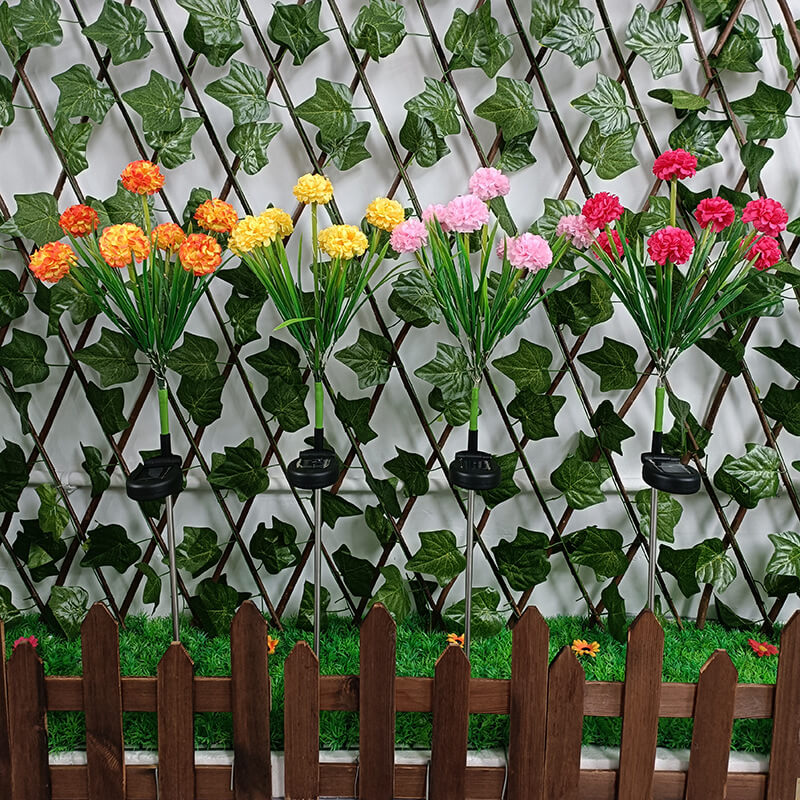 Solar wasserdichte sieben künstliche Blumen LED Außen Einsteck-Rasen-Landschaftsleuchte 
