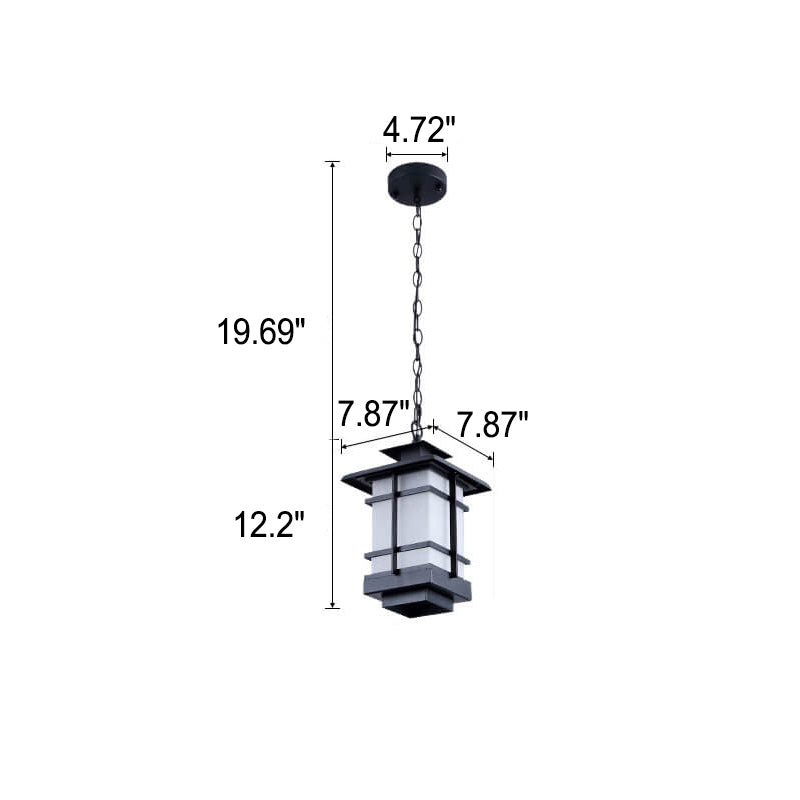 Neues chinesisches Antiquitätenpavillon-Design 1-Licht Pendelleuchte 
