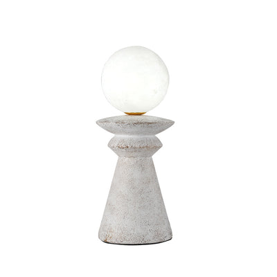 Lampe de Table à 1 Lumière en Résine Style Japonais Lune 