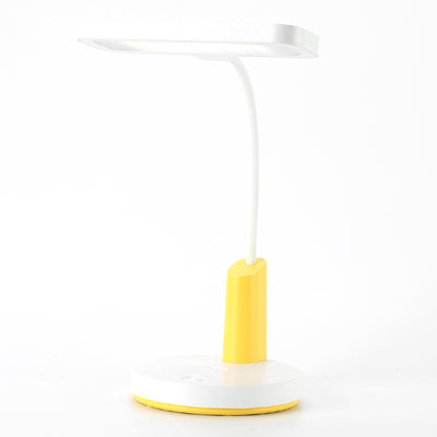 Simple Long Shade Round Base Touch Charging LED Desk Lamp