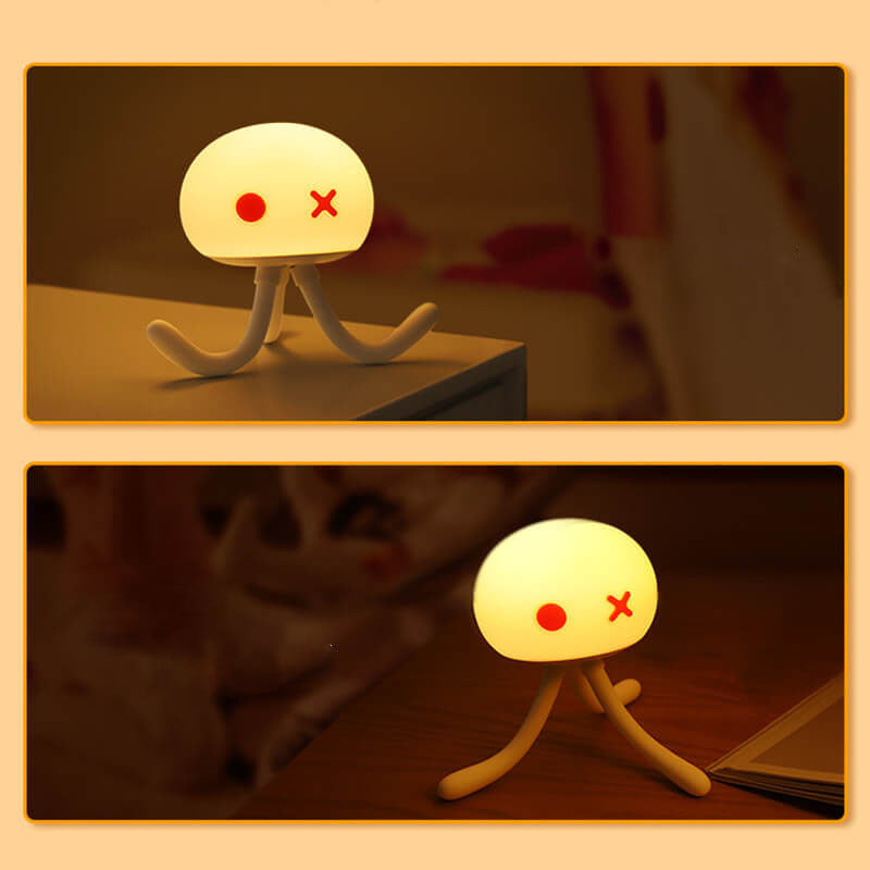 Lámpara de Mesa LED de Medusa Creativa de Silicona 