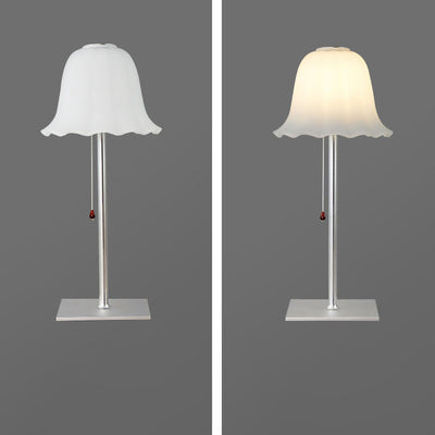 European Minimalist Retro Pleated Aluminum USB LED Table Lamp