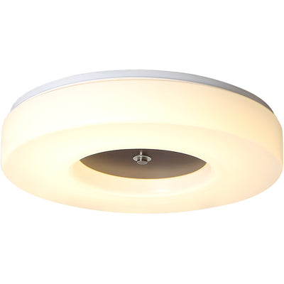 Luz de techo empotrada LED acrílica redonda de nogal chino minimalista 