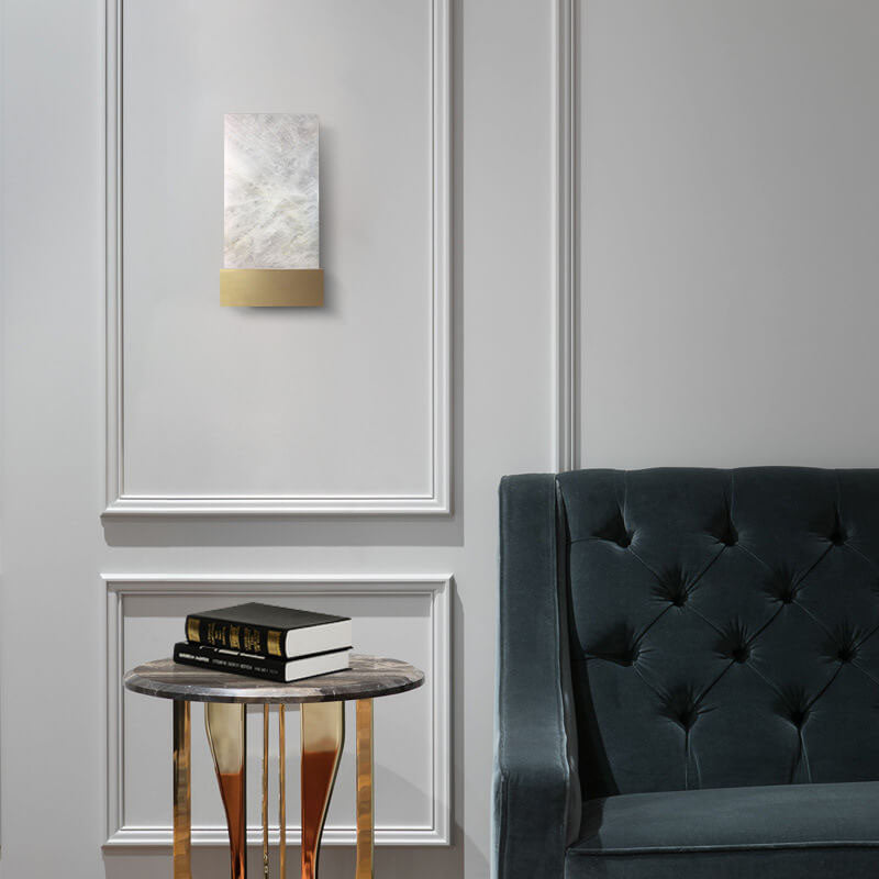 Lampe Applique Murale 1 Lumière en Lucite et Fer de Luxe Nordique 