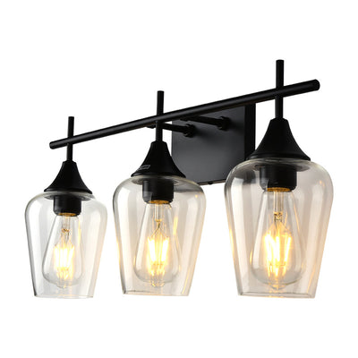 Lámpara de Aplique de Pared de 2/3 Luces de Hierro con Copa de Vino Industrial Simple 