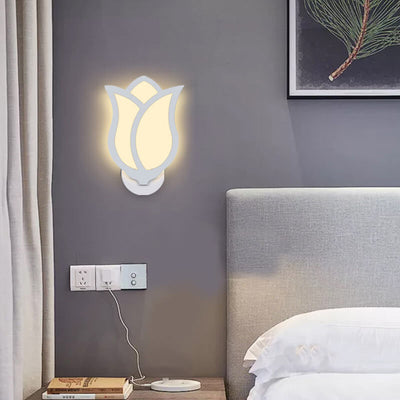 Modern Minimalist Creative Rose Design LED Wall Sconce Lamp