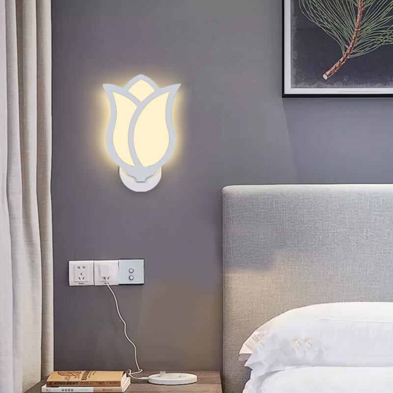 Modern Minimalist Creative Rose Design LED Wall Sconce Lamp