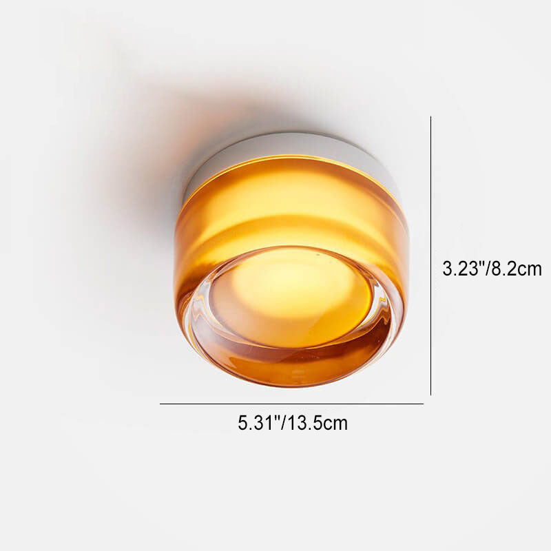Scandinavian Modern Minimalist Aluminum Acrylic Round LED Wall Sconce Lamp