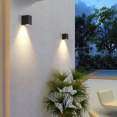 Moderne wasserdichte quadratische Scheinwerfer-im Freien verstellbarer Winkel LED-Garten-Wand-Leuchter-Lampe