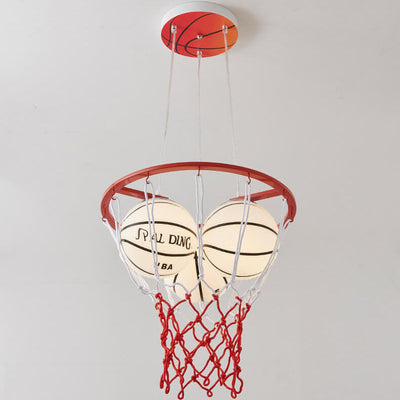 Creative Cartoon Basketball 3-Light Kids Chandelier