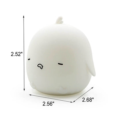 Lámpara de mesa con luz nocturna LED mini de silicona creativa de dibujos animados 