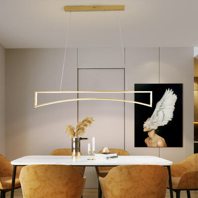 Scandinavian Minimalist Aluminum Silicone LED Island Light Chandelier