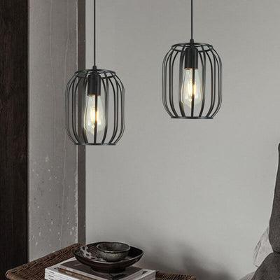 Retro Industrial Iron Creative Hollow Design 1-Light Pendant Light