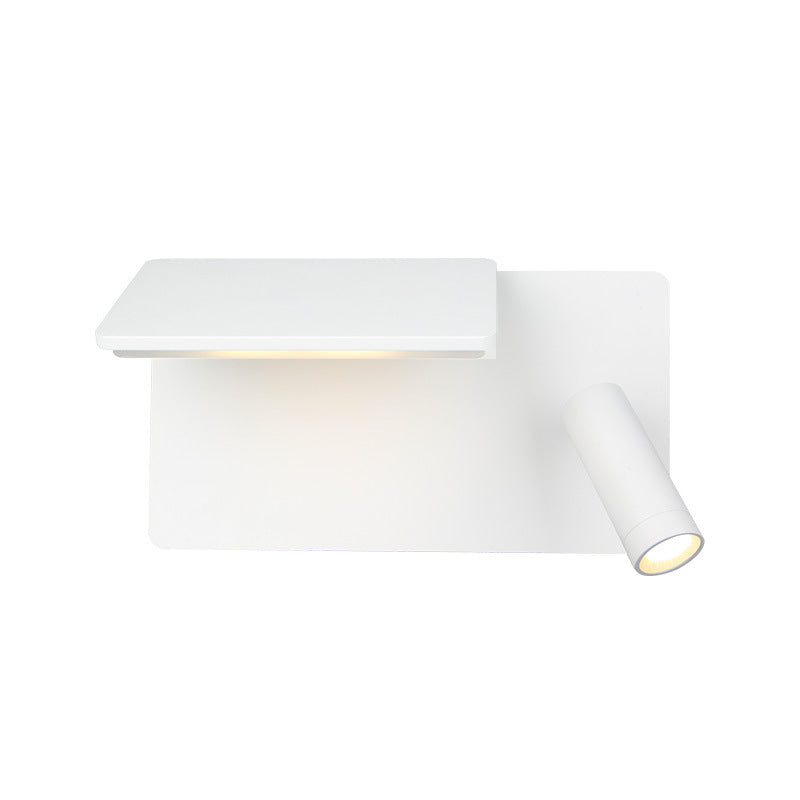 Nordic Minimalist Square Flat Spotlight LED-Lesewandleuchte