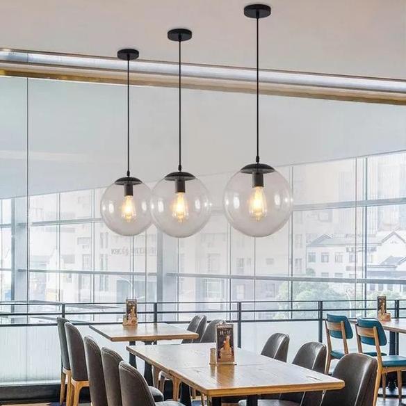 Nordic Modern Minimalist Creative Bubble Transparent 1-Light Pendant Light
