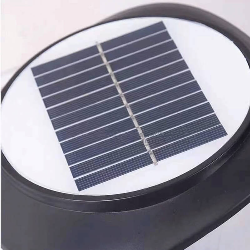 ضوء المناظر الطبيعية LED ABS رأس عمود مائل خارجي للطاقة الشمسية 
