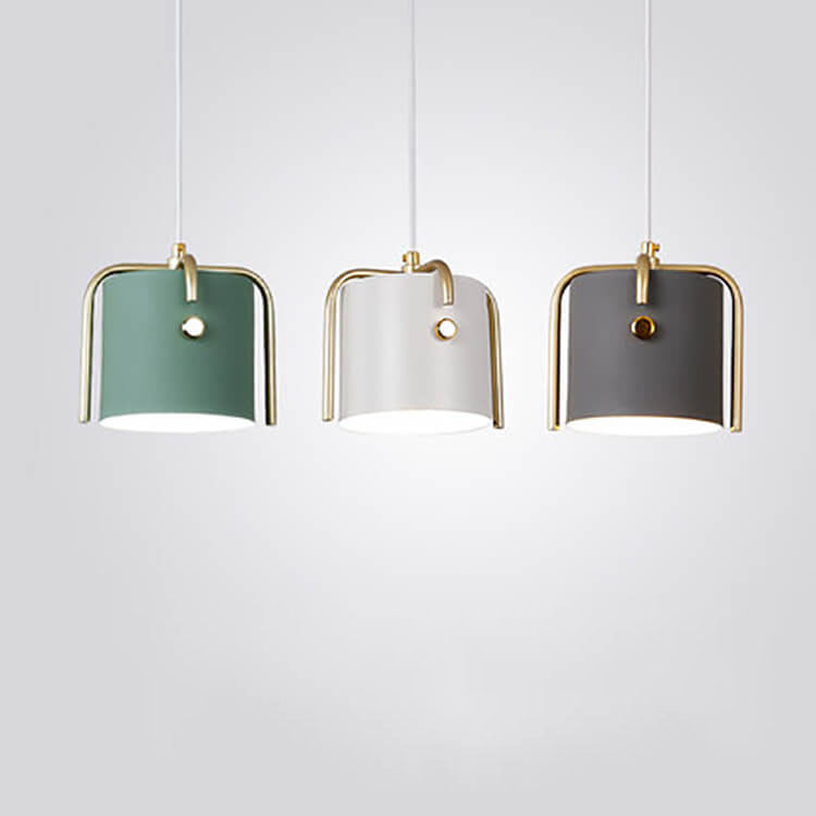 Nordische, minimalistische, einfarbige, schmiedeeiserne 1/3-Licht-Insel-Pendelleuchte