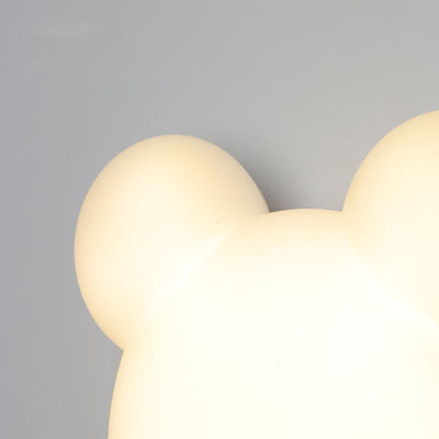 Cartoon Minimalist Bear Shape LED Wall Sconce Lamp