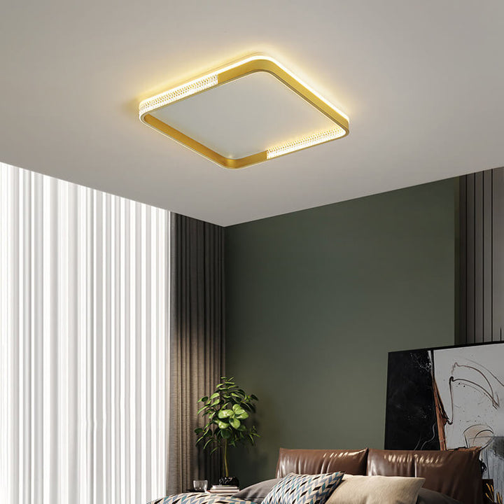 Luz de techo LED de montaje empotrado cuadrado de lujo nórdico 
