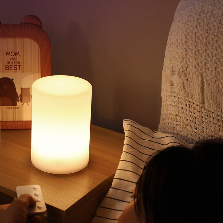 Creative Geometry PE Battery Remote Night Light Decorative Table Lamp