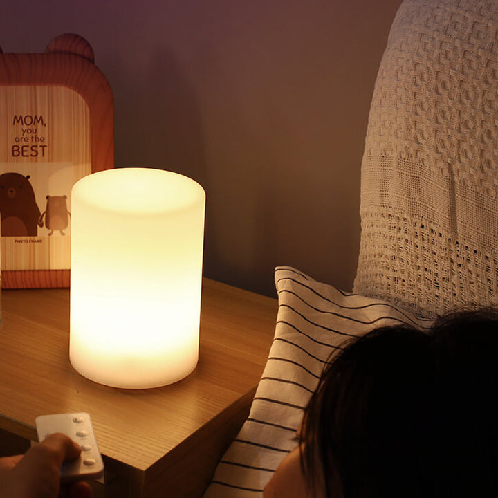 Creative Geometry PE Battery Remote Night Light Decorative Table Lamp