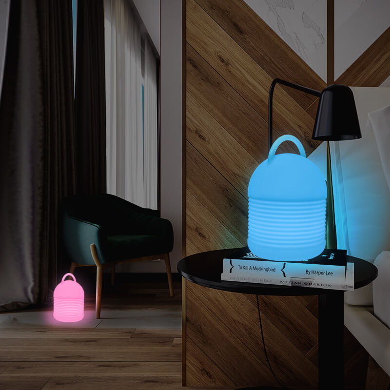 Moderne PE Kreative Tragbare Bunte Nachtlicht LED Tischlampe 