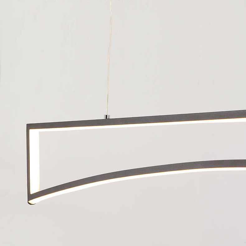 Scandinavian Minimalist Aluminum Silicone LED Island Light Chandelier