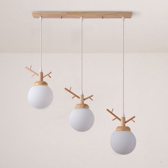 Lustre contemporain scandinave en forme de branche d&