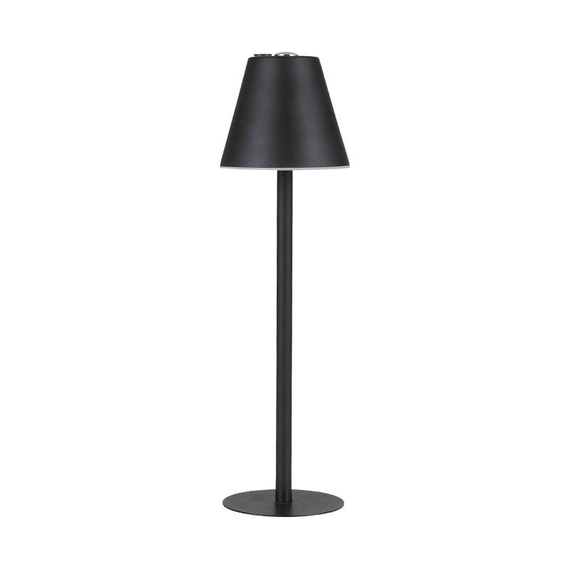 Moderne, minimalistische, einfarbige Pilz-Hardware-Kunststoff-wiederaufladbare LED-Nachtlicht-Tischlampe 
