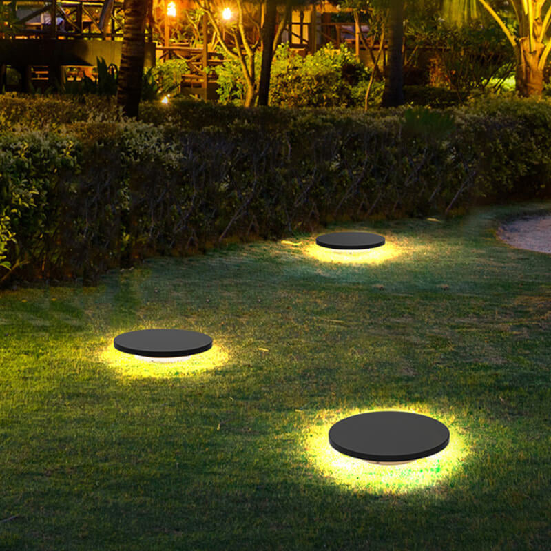 أضواء أرضية خارجية بمقابس أرضية LED من الألومنيوم بتصميم بسيط وحديث للحديقة 