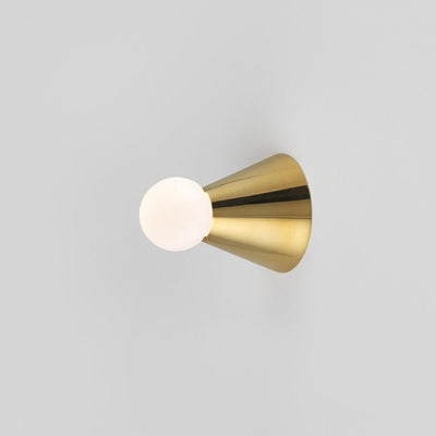 Nordic Minimalist Conical Design 1-Light Flush Mount Light