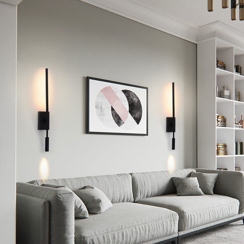 Lámpara de pared LED con aplique de lectura de moldura acrílica moderna 