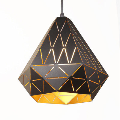 Nordic Simplicity Iron Geometry Triangle 1-Light Pendelleuchte 