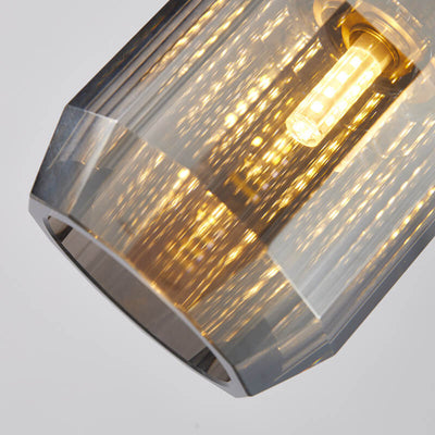 Modern Luxury Crystal Oval Jar 1-Light Pendant Light