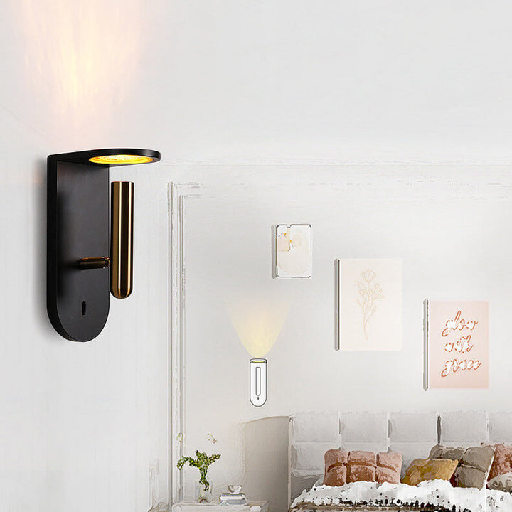 Industrial Creative Flame Light Shadow Rotatable Adjustable LED Wall Sconce Lamp