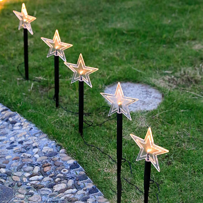 Weihnachtsdekoration Solar Outdoor Rasen LED Garten Bodeneinsatz Landschaftslicht 