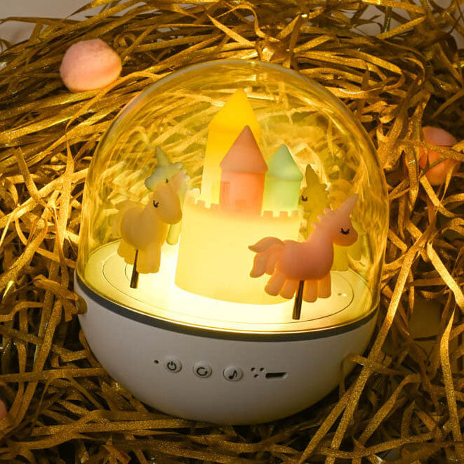 Creative Carousel Octavo Bluetooth Kids Night Light Table Lamp