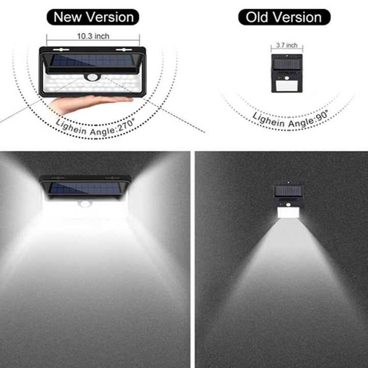Modern Minimalist ABS PS Solar Flame Trapezoid Sensor LED Patio Wall Sconce Lamp For Outdoor