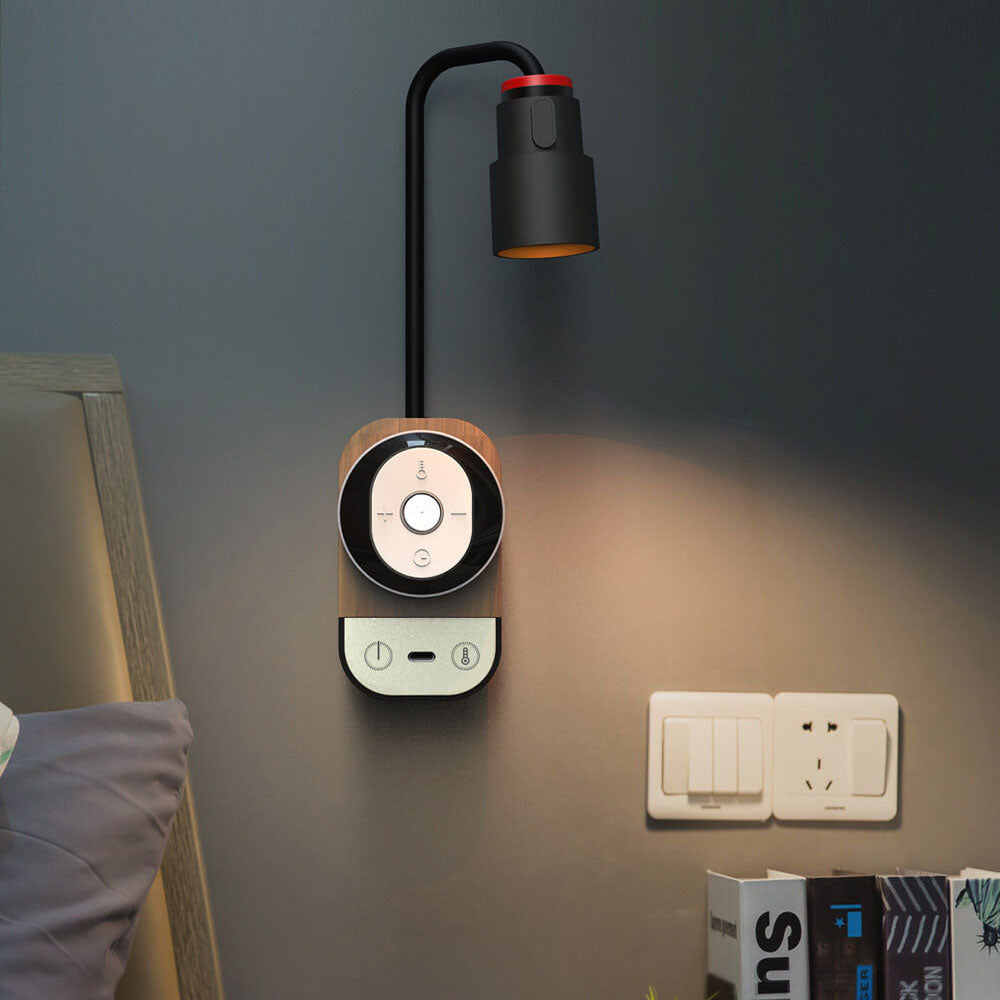 Lampe murale LED SMD en aluminium multifonctionnelle avec télécommande à succion magnétique créative moderne 