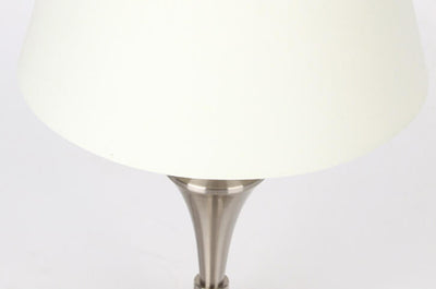 Nordischer minimalistischer beiger Stoff 1-Licht Tischlampe 