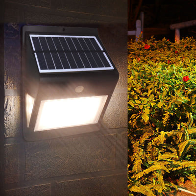 Solar Sensor Three Side LED Outdoor Wall Sconce Lamp