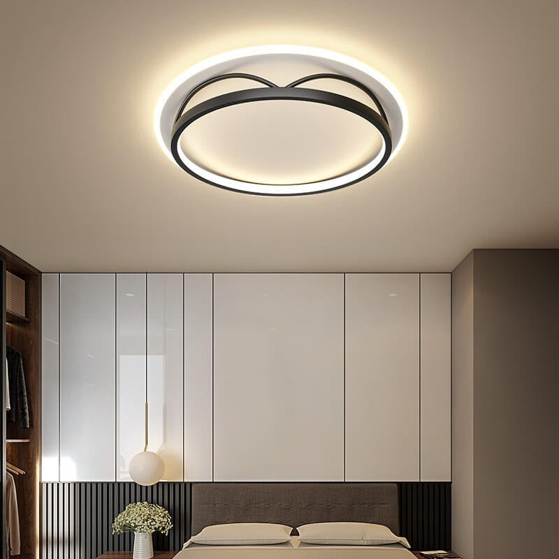 Nordic Minimalist Geometric Art LED Flush Mount Ceiling Light