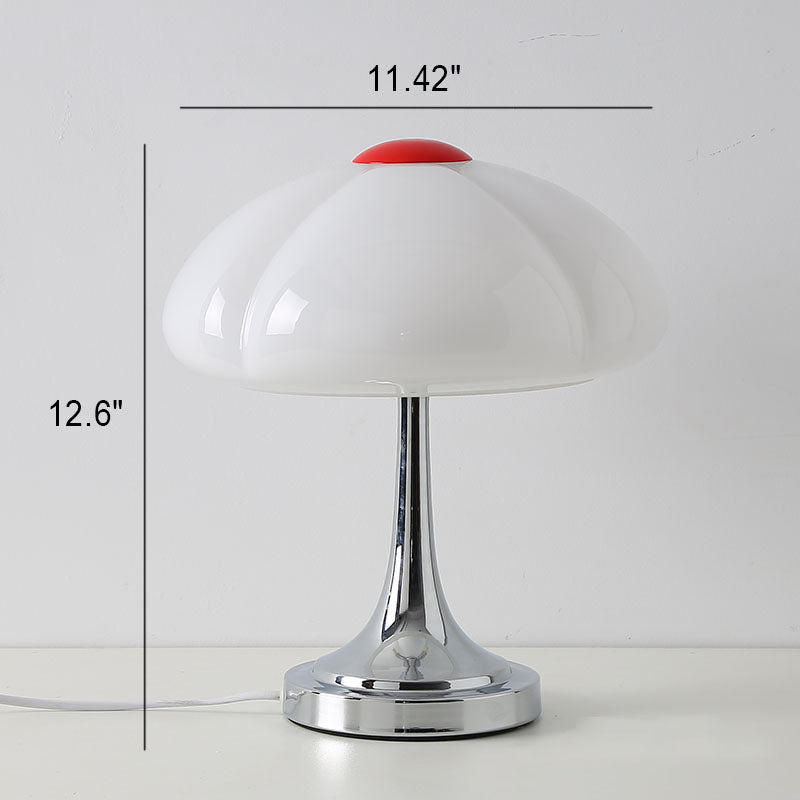 Modern Mushroom Glass Iron Plating 4-Light Table Lamp