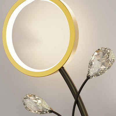European Creative Shape Iron Acrylic Crystal LED Wall Sconce Lamp