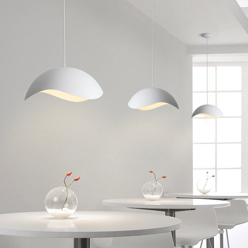 Nordic Minimalist Dome Wave Design LED Pendant Light