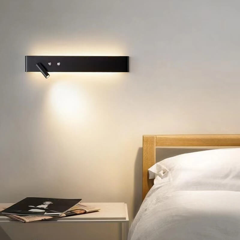 Moderne minimalistische rechteckige Aluminium-Eisen-LED-Wandleuchte 