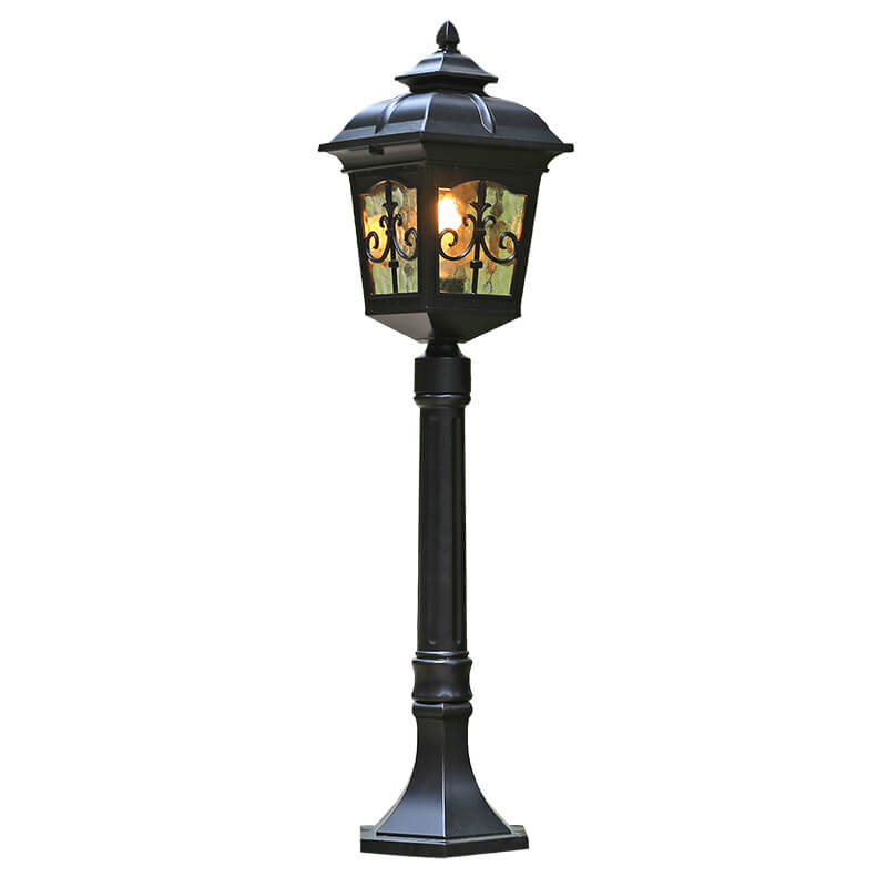 Luz de Paisaje de Césped Exterior de 1 Luz con Flecha Cuadrada de Flor Impermeable Industrial 