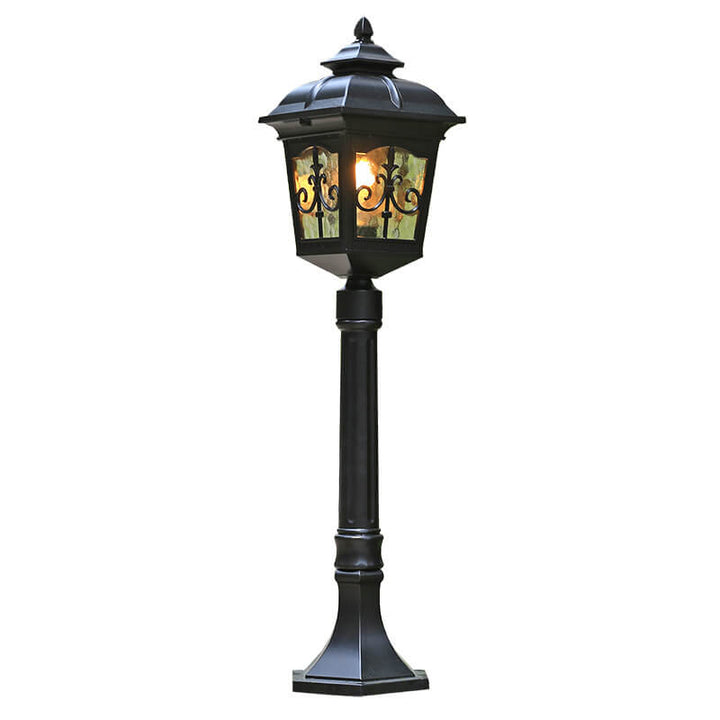 Luz de Paisaje de Césped Exterior de 1 Luz con Flecha Cuadrada de Flor Impermeable Industrial 
