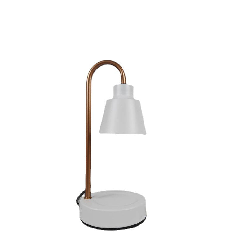 Modern Simplicity Iron Round Shade 1-Light Melting Wax Table Lamp For Study